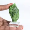 Rå kromdiopside från Finland, grönt mineral på bas, 60 g - 1