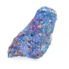 Chalcopyrite mexicaine sur socle, agrégats aux reflets irisés - 0