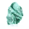Silkig malakit från Kongo-Kinshasa, samlarmineral på sockel - 0