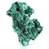 Slank fibrös malakit från DRK, äkta mineral på sockel - 3