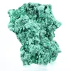 Fibrös malakit med platt profil från DRK, dekorativt mineral på sockel - 1