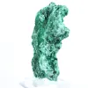 Fibrös malakit med platt profil från DRK, dekorativt mineral på sockel - 3