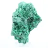 Malakit från Kongo med fibrös struktur, mineralexemplar på sockel - 0