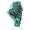 Malakit från Kongo med fibrös struktur, mineralexemplar på sockel - 4