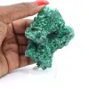 Malakit från Kongo med fibrös struktur, mineralexemplar på sockel - 6