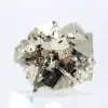 Geometrisk pyrit från Peru – oktaedriska kristaller på bas - 4