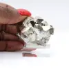 Geometrisk pyrit från Peru – oktaedriska kristaller på bas - 5
