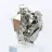 Mineralogiskt prov av oktaedrisk pyrit från Peru