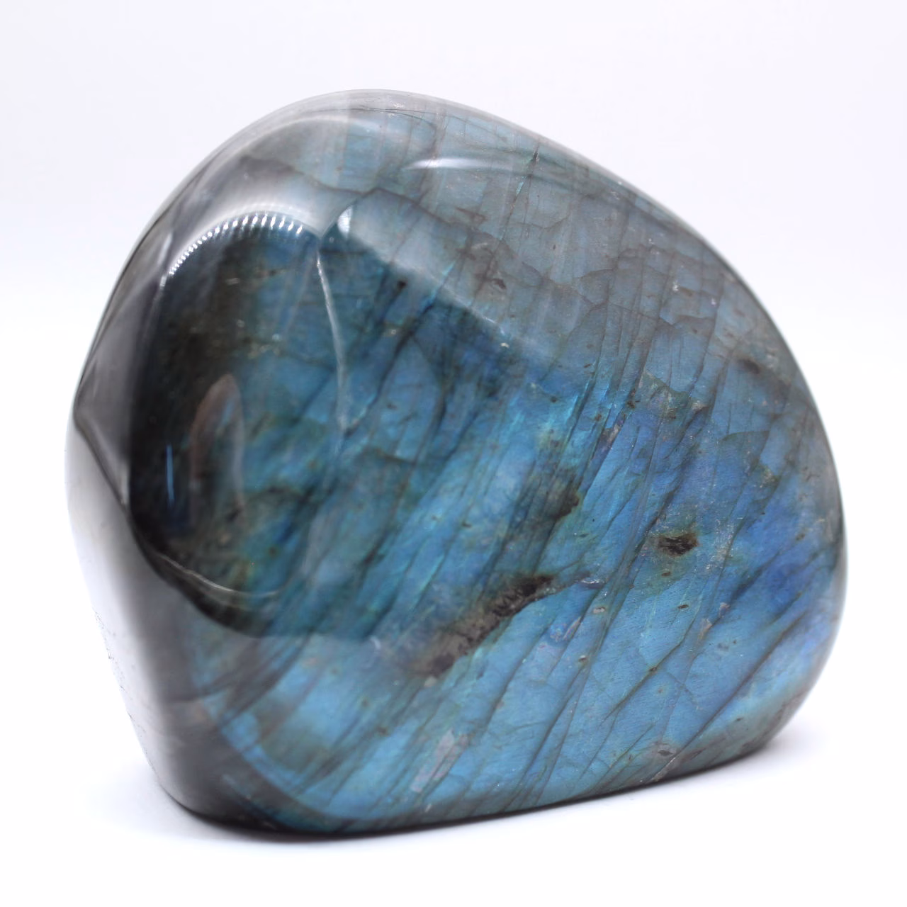 Fri Mineralform Polerad Labradorit från Madagaskar