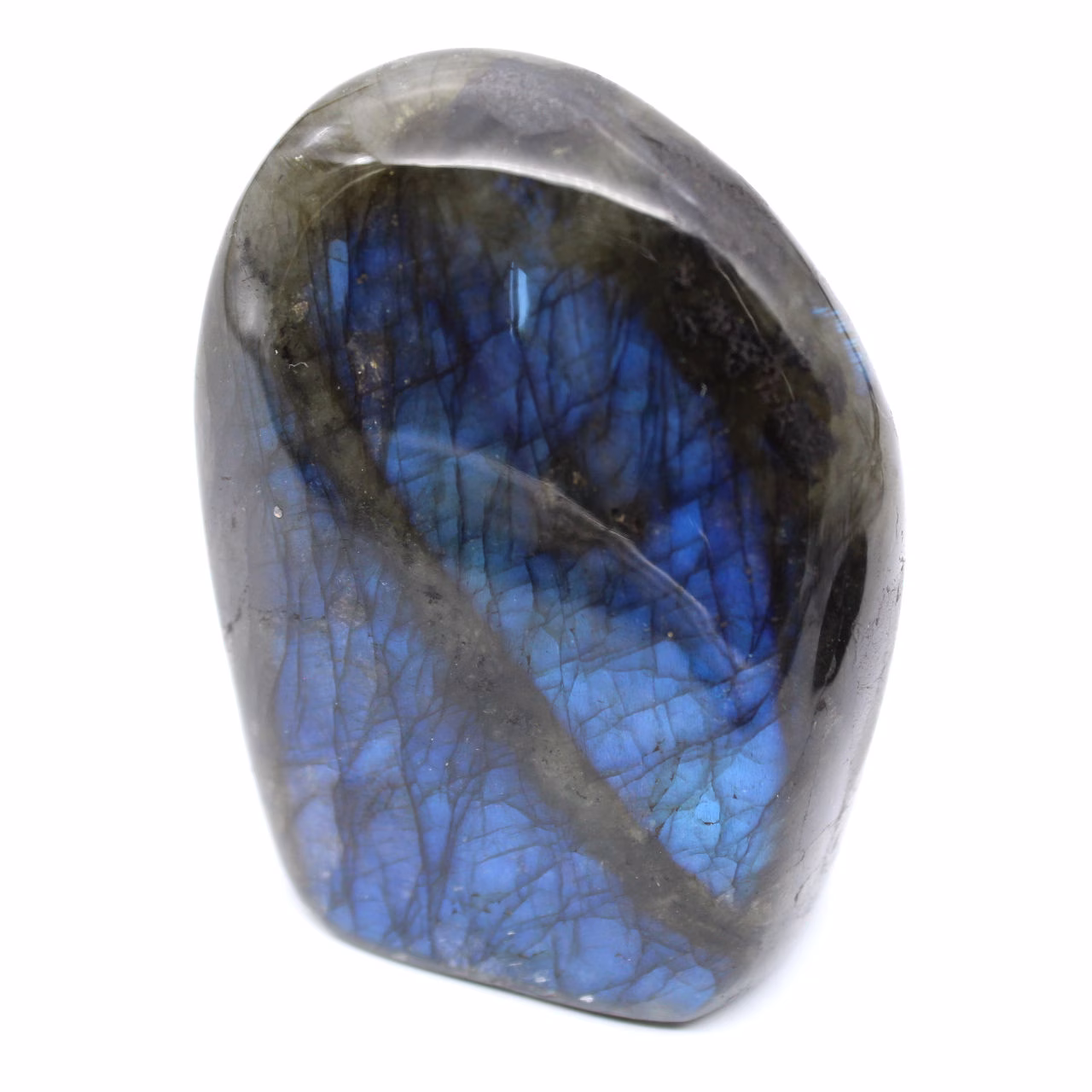 Mineralprydnad Polerad Labradorit med Ursprung Madagaskar