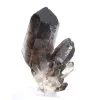 Kraftig morionkvartskristall från Brasilien, mineralexemplar på sockel - 5