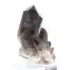 Kraftig morionkvartskristall från Brasilien, mineralexemplar på sockel - 6