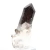 Svart morionkvartskristall, ursprung Brasilien, levereras med sockel - 3