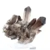 Morionkvartskristall från Brasilien, svart mineral monterat på sockel - 0