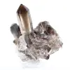 Morionkvartskristall från Brasilien, svart mineral monterat på sockel - 4