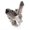 Morionkvartskristall från Brasilien, svart mineral monterat på sockel - 6