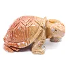 Sköldpaddsfigur i naturlig täljsten från Bolivia - 3