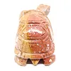 Sköldpaddsfigur i naturlig täljsten från Bolivia - 4