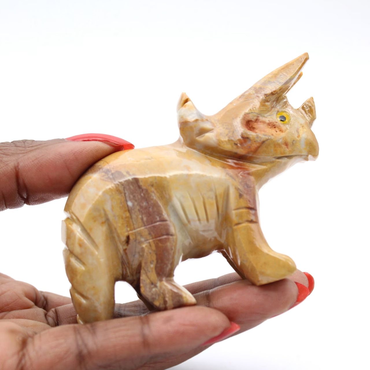 Triceratops i naturlig täljsten från Bolivia