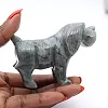 Hundfigur snidad i boliviansk täljsten - 0