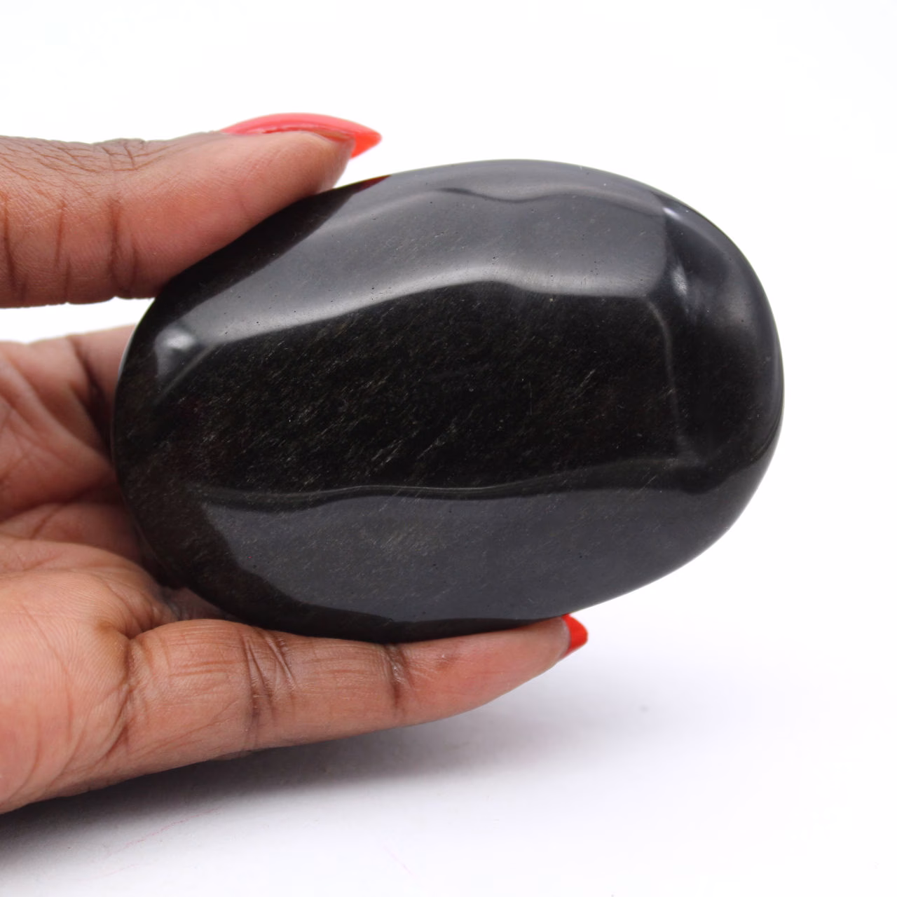 Sten av gyllene obsidian från Mexiko, avlång form på 100 g