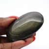 Sten av gyllene obsidian från Mexiko för geologisk monter - 0