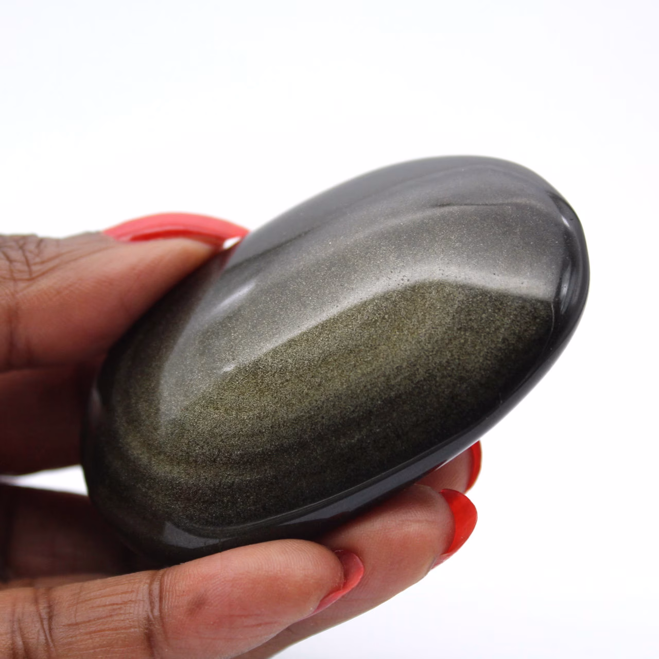 Sten av gyllene obsidian från Mexiko för geologisk monter