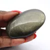 Sten av gyllene obsidian från Mexiko, kompakt form på 75 g - 0