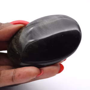 Sten av gyllene mexikansk obsidian med polerad yta, 70 g