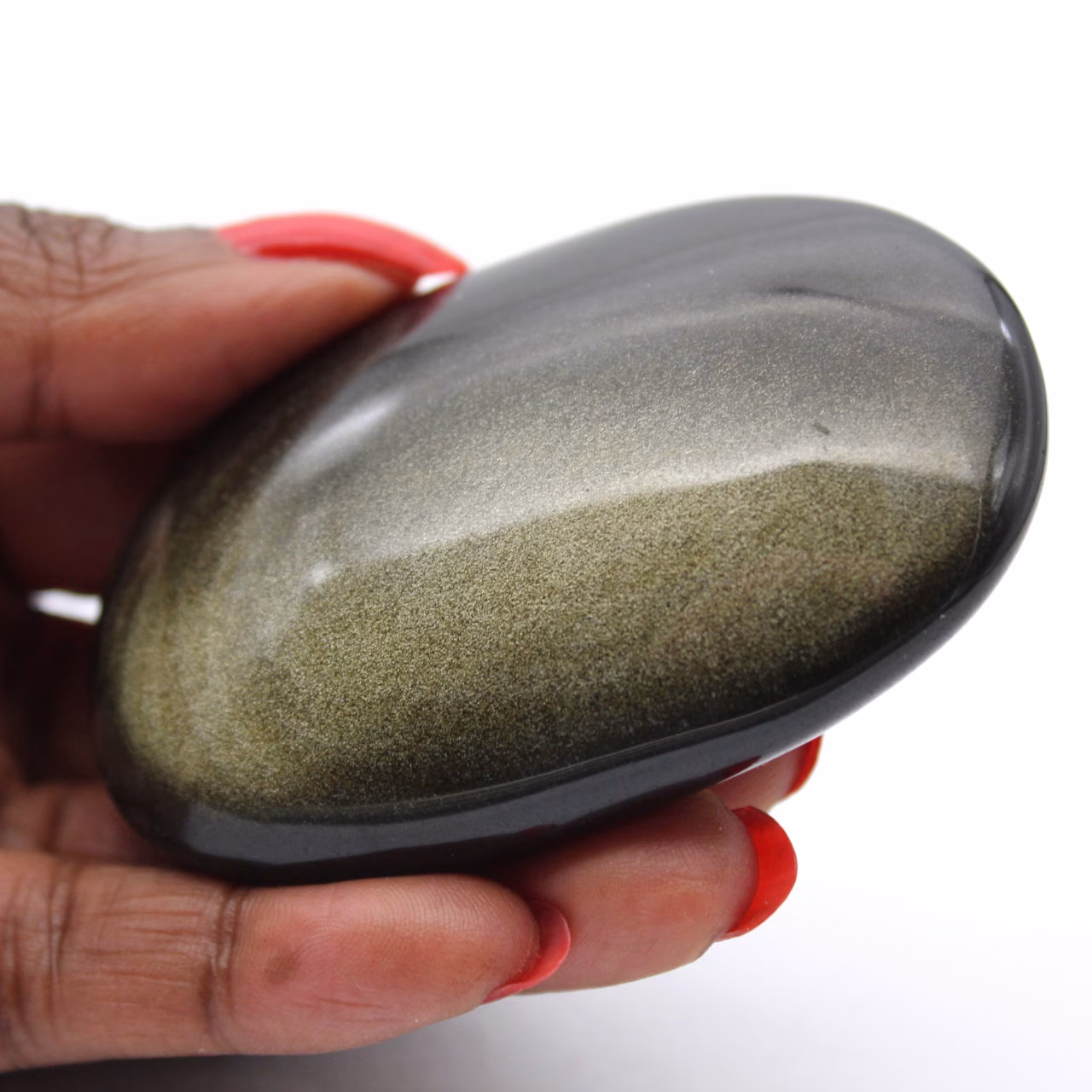 Sten av gyllene obsidian från Mexiko, sten på 100 g