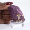 Rå purpurit från Portugal – Mineralogiskt specimen på sockel - 1