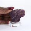 Naturlig portugisisk purpurit på sockel – Rått mineral - 1